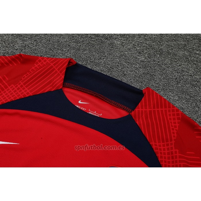 Chandal del Atletico Madrid Manga Corta 2022-2023 Rojo - Pantalon Corto